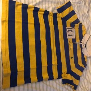 Blue and yellow Polo